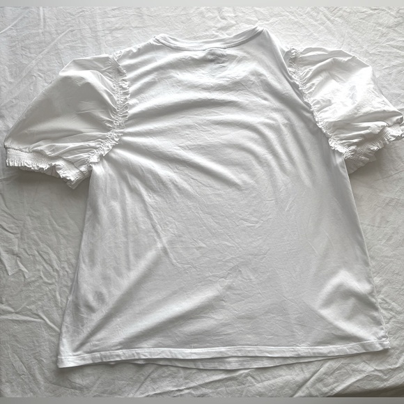 DKNY Sport woven puff sleeve T-shirt - Picture 3 of 6